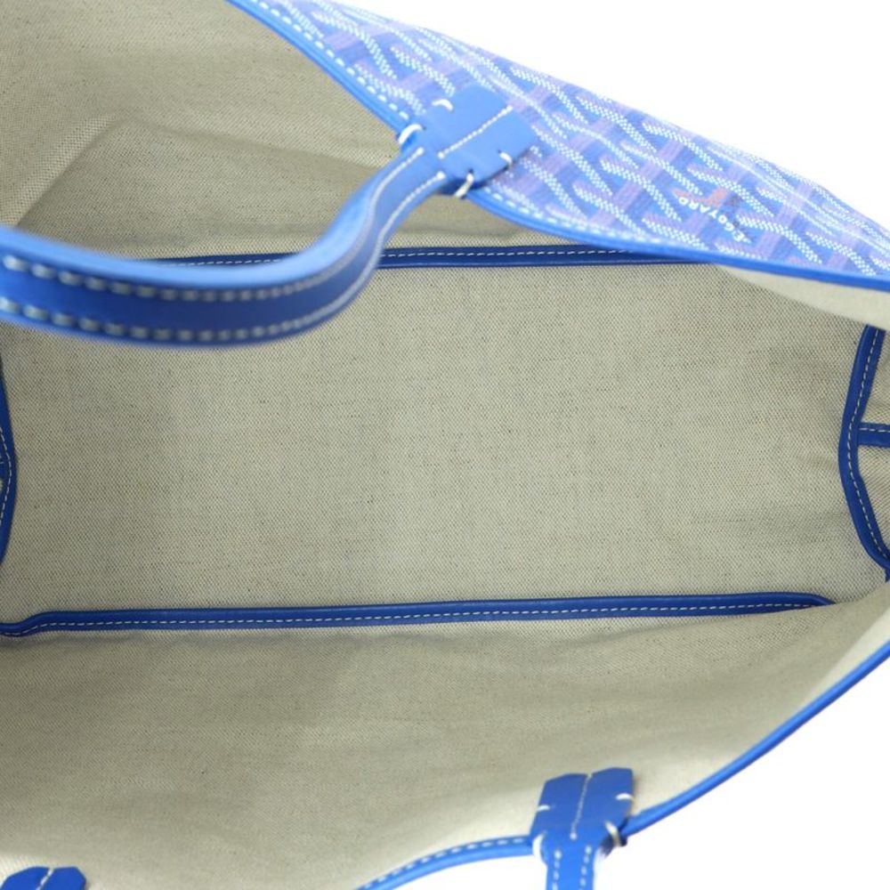 Goyard Saint Louis Tote Coated Canvas PM Blue - Picture 6 of 8